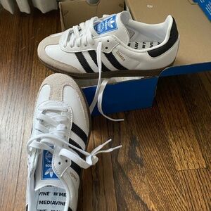 Adidas Samba White with Black Accents